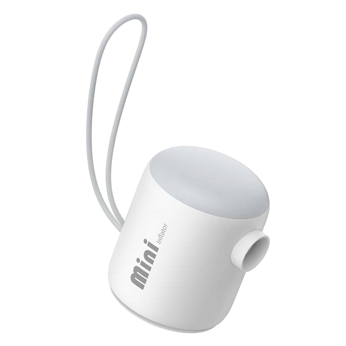 Pompa de aer Baseus PocketGo, portabila, LED, 230L/min, Alb