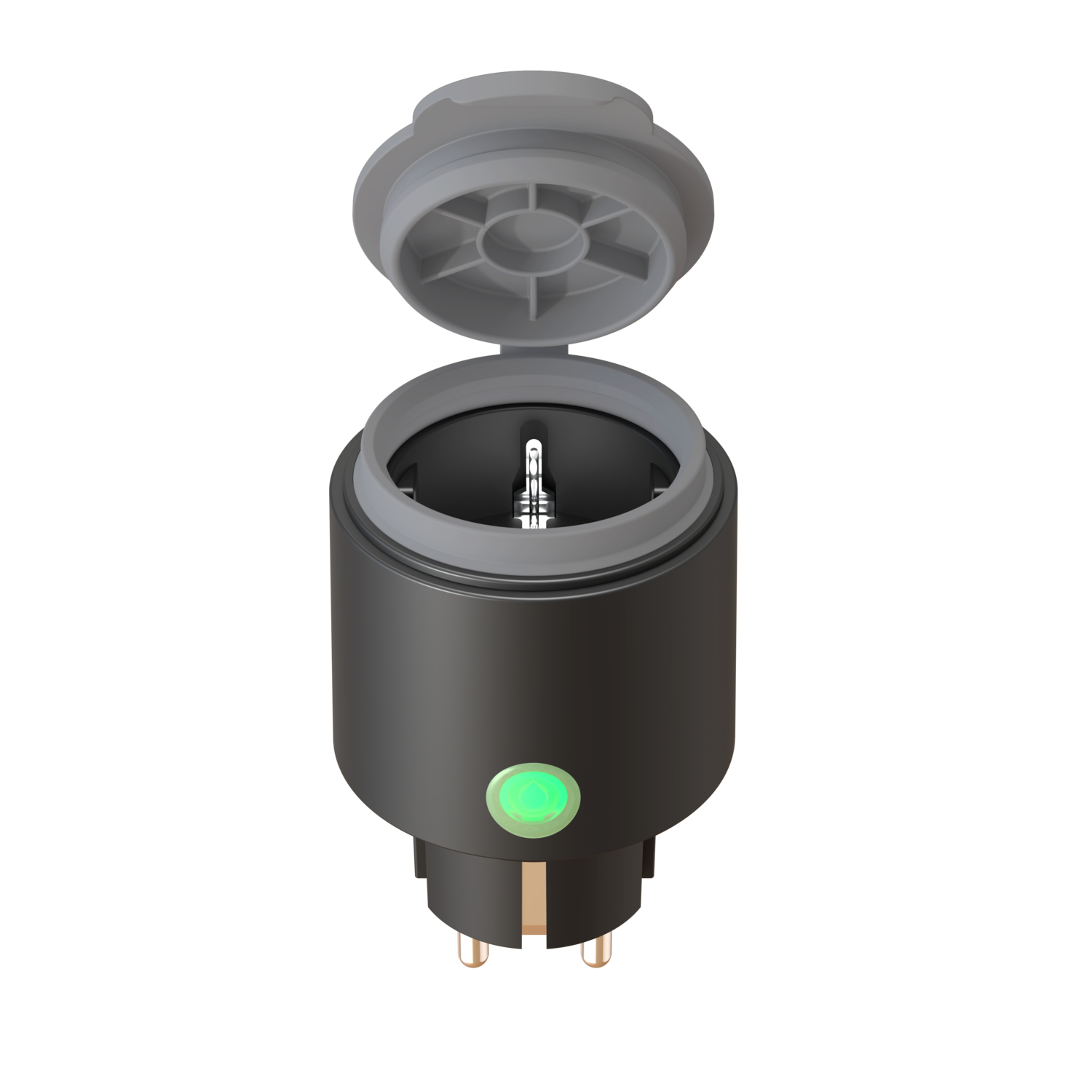 Priza inteligenta de exterior Calex, Bluetooth, 16A, IP44, Negru