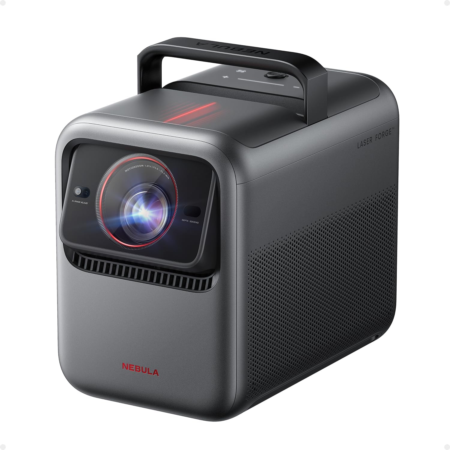Proiector video Nebula X1 4K Triple Laser, 3500 ANSI Lumens, Dolby Audio Smart AI Gri