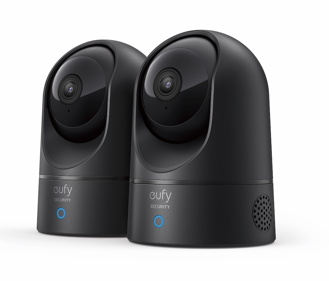 Set 2 Camere de supraveghere eufy IP interior Pan/Tilt  Wi-Fi  IP  2K 1080P  Negru