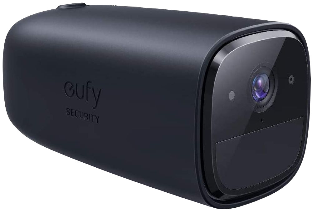 Set 2 huse silicon pentru eufycam 1, 2 si 2 Pro, protectie UV si ploaie, Negru
