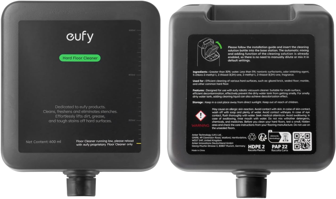 Solutie de curatare eufy pentru aspirator robot Omni S1/S1 Pro 600ml