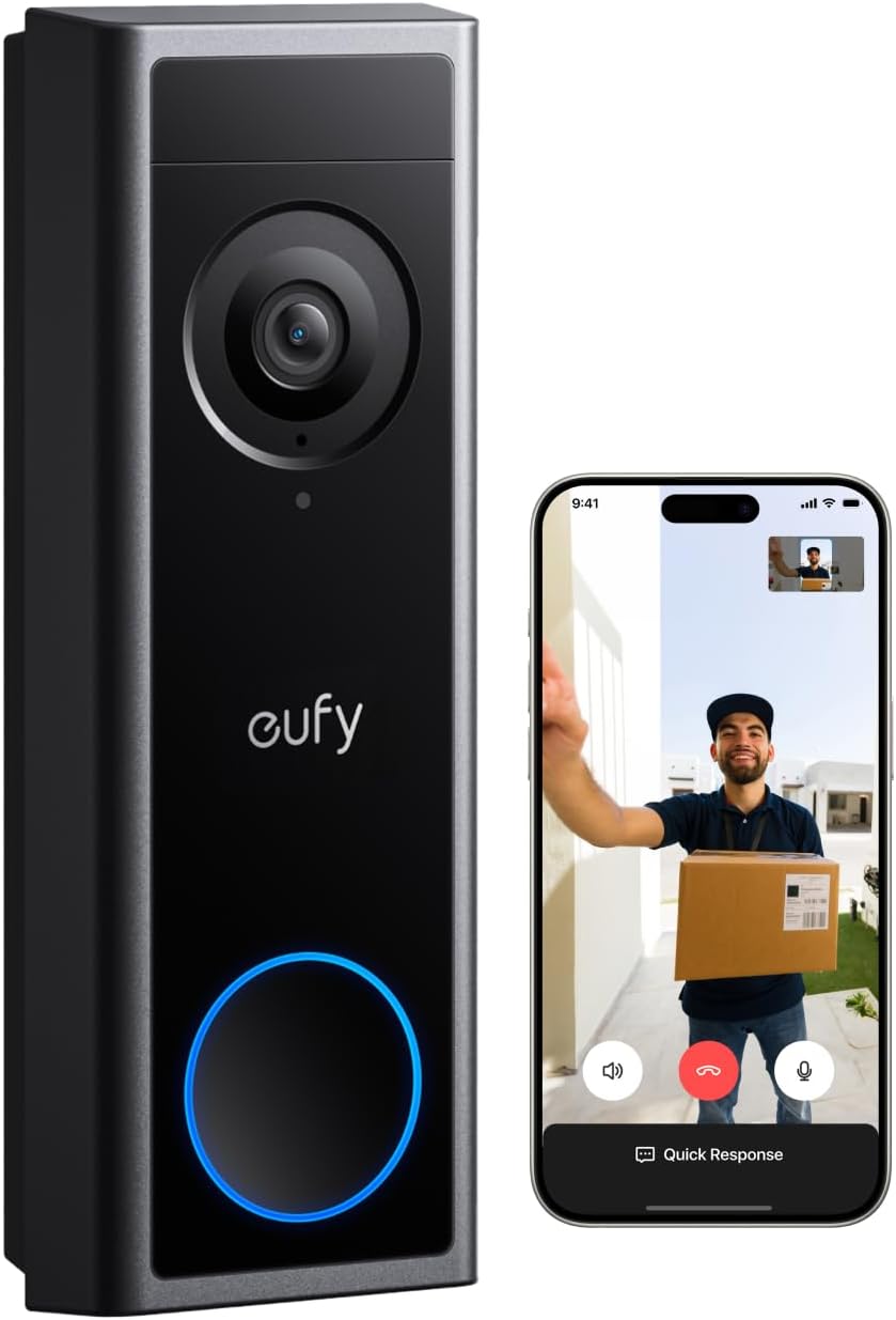 Sonerie video Eufy C31 WiFi 2K FHD, Compatibil cu HomeBase S380