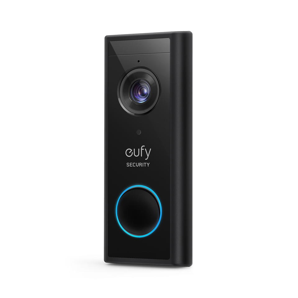 Sonerie video eufy Wireless, 2K HD, autonomie 6 luni, Negru