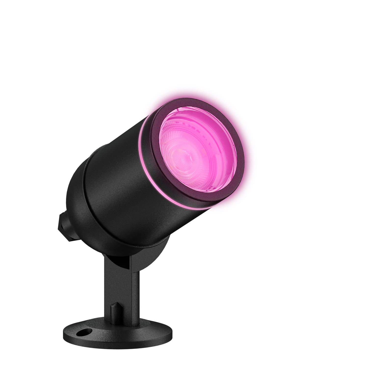 Spot inteligent de gradina LED Calex Smart Ground Spot, RGB + alb cald, 4W, IP44, 380 lm, clasa F, Negru