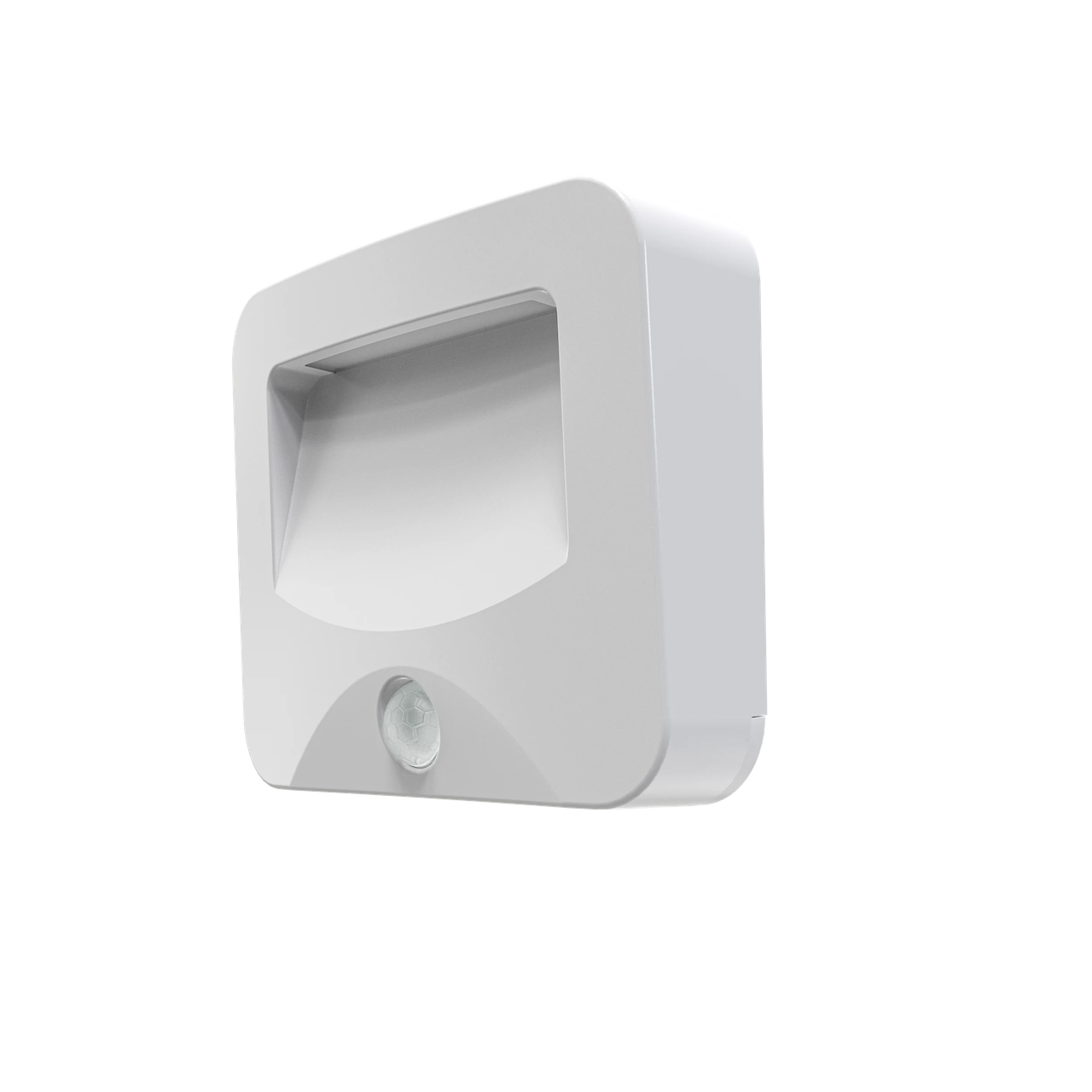 Spot LED exterior Calex Spot On cu senzor, lumina calda, 10 lm, cu baterii, IP44, Negru