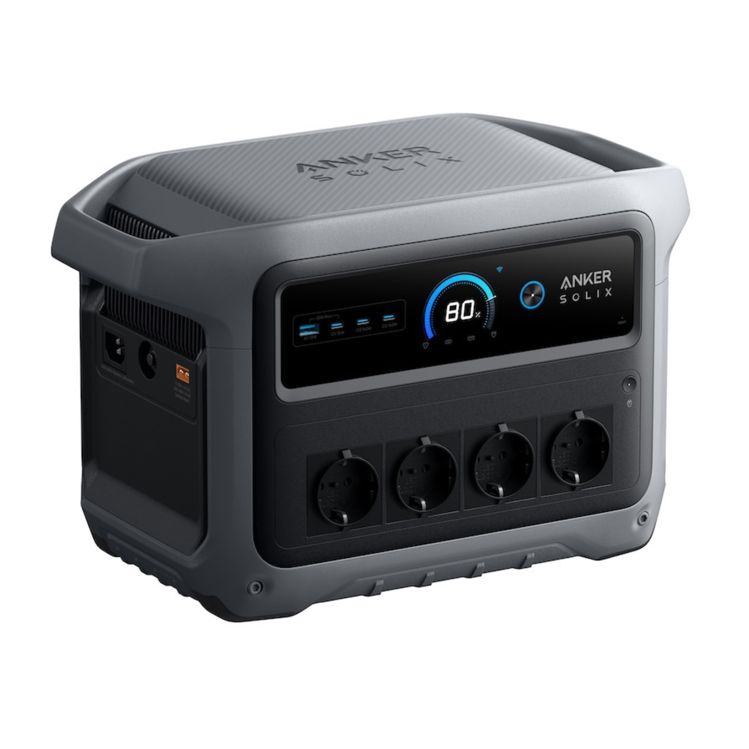 Statie de alimentare portabila Anker Solix C1000X Generatia 2, 1024Wh, 2000W, LiFeP04, Gri
