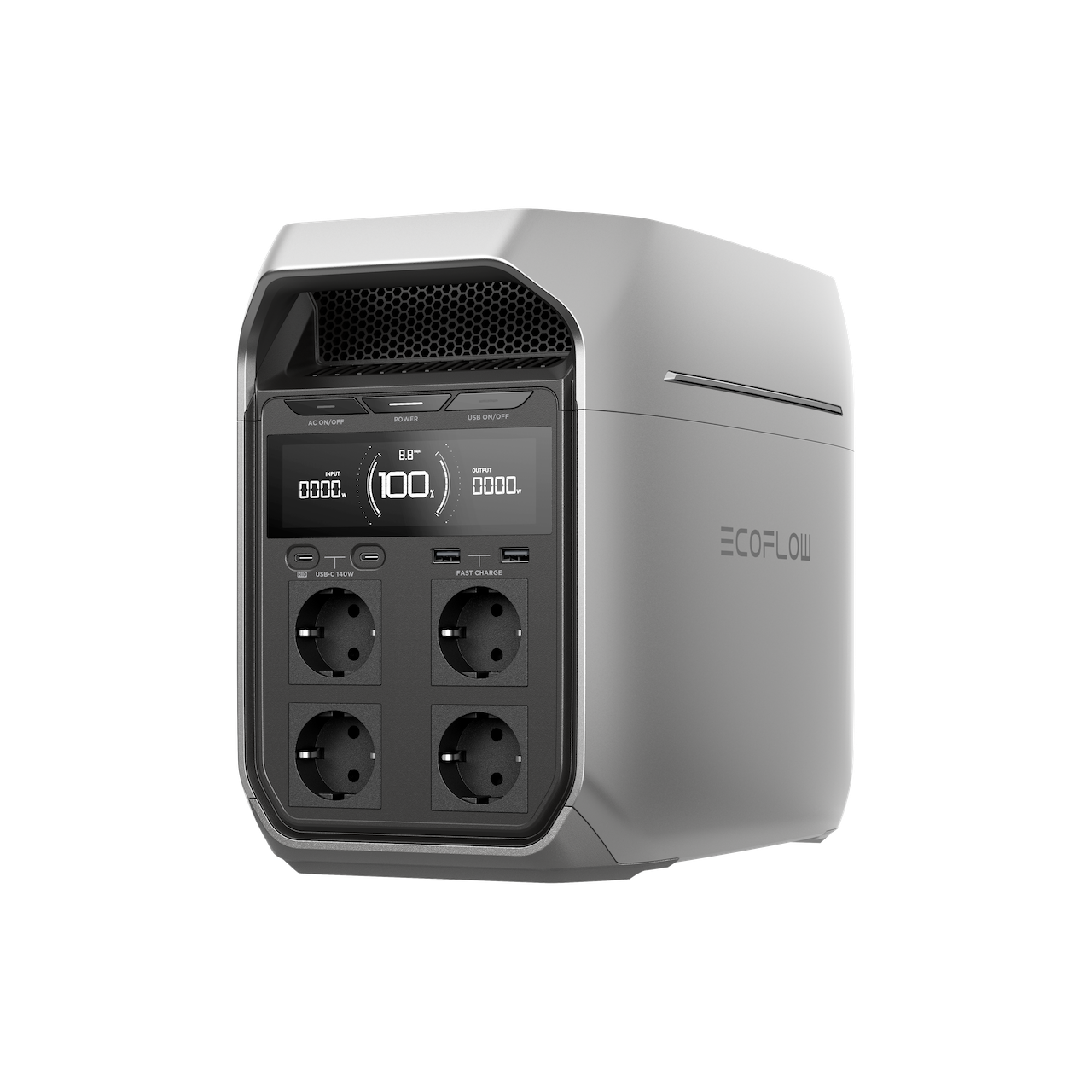 Statie de incarcare portabila EcoFlow Delta 3 Plus, 1024Wh Gri