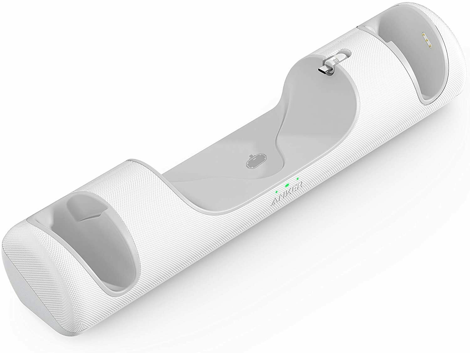 Statie incarcare Anker pentru Meta Quest, suport pentru casti si controllere, 2 baterii reincarcabile, USB-C, Alb