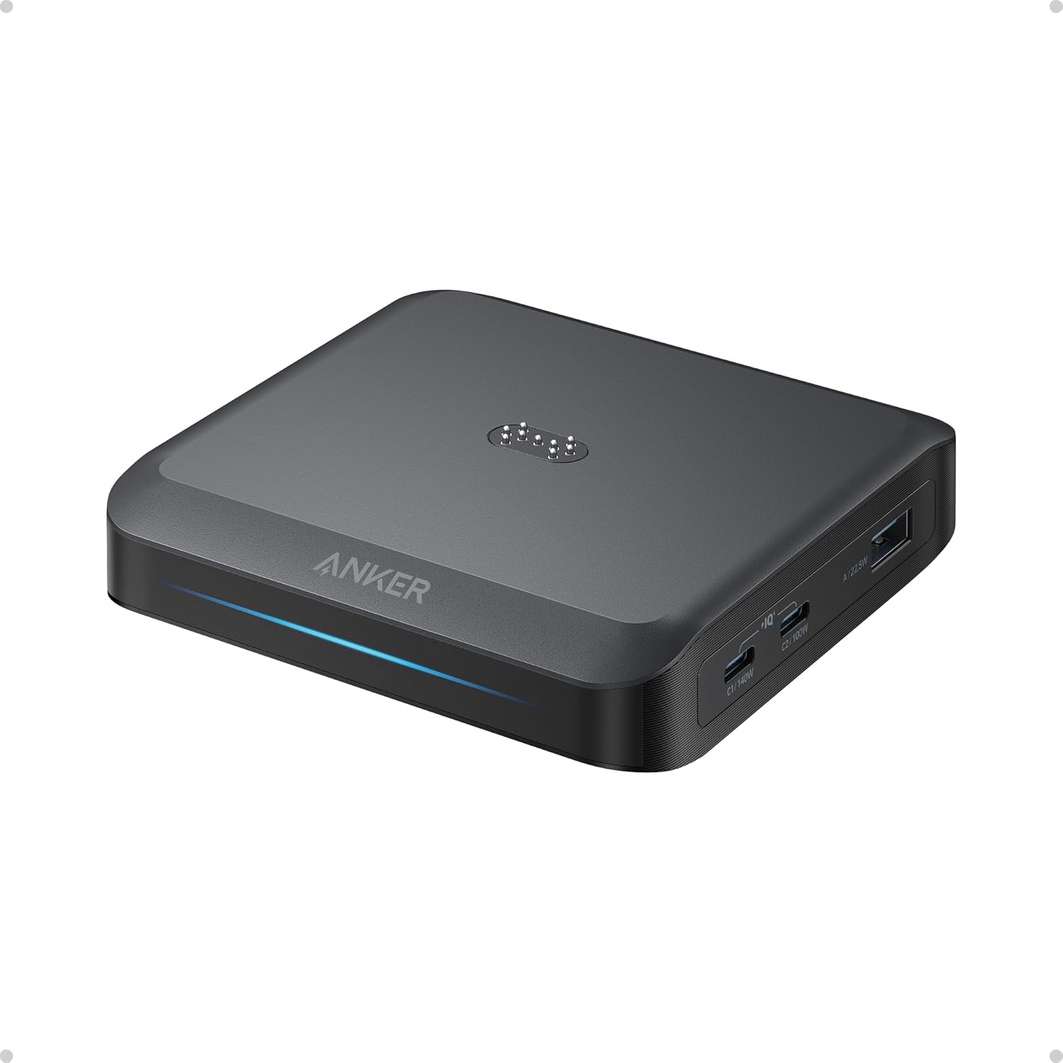 Baza de incarcare pentru Anker Prime 150W, 3 porturi, ActiveShield 4.0, Negru