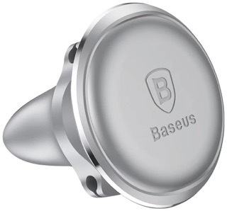 Suport auto Baseus Magnetic Air Vent, Rotire 360 grade, Argintiu