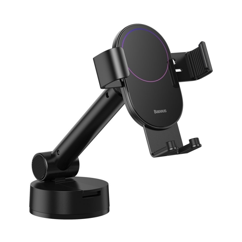 Suport auto Baseus Simplism Gravity, Rotire 360°, Negru