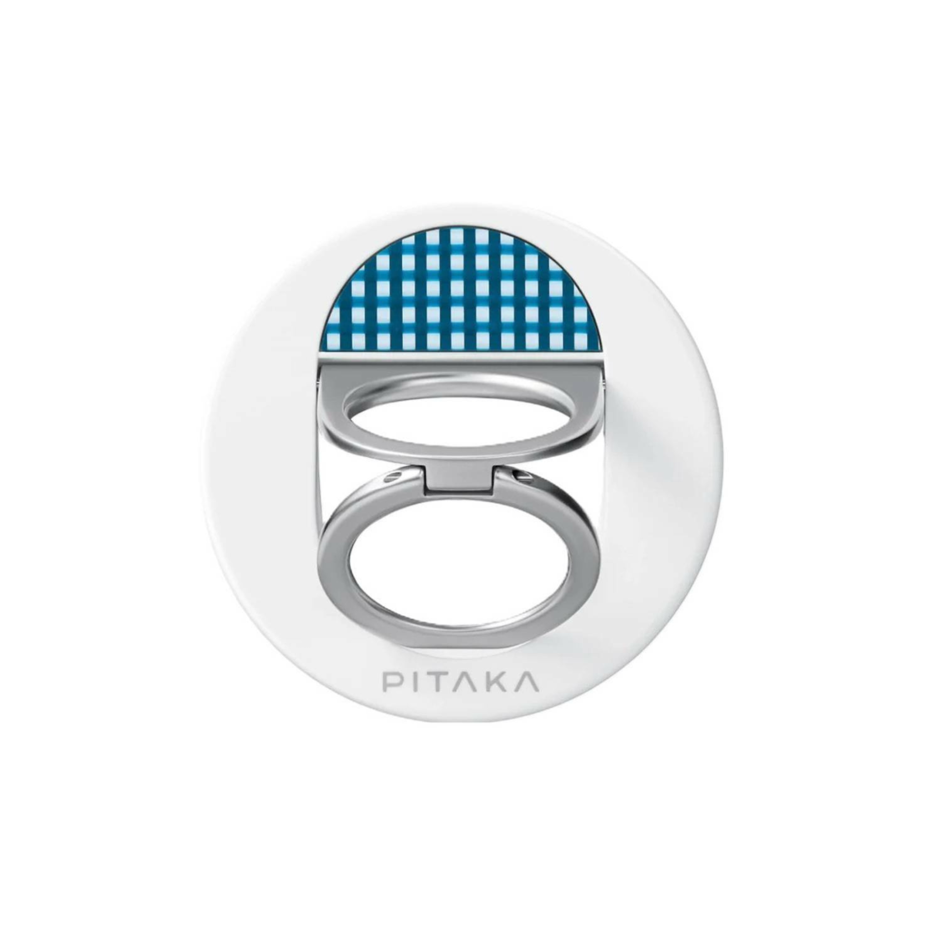 Suport inel Pitaka MagEZ Grip 3, Design Double Ring, Compatibil cu MagSafe, Ocean