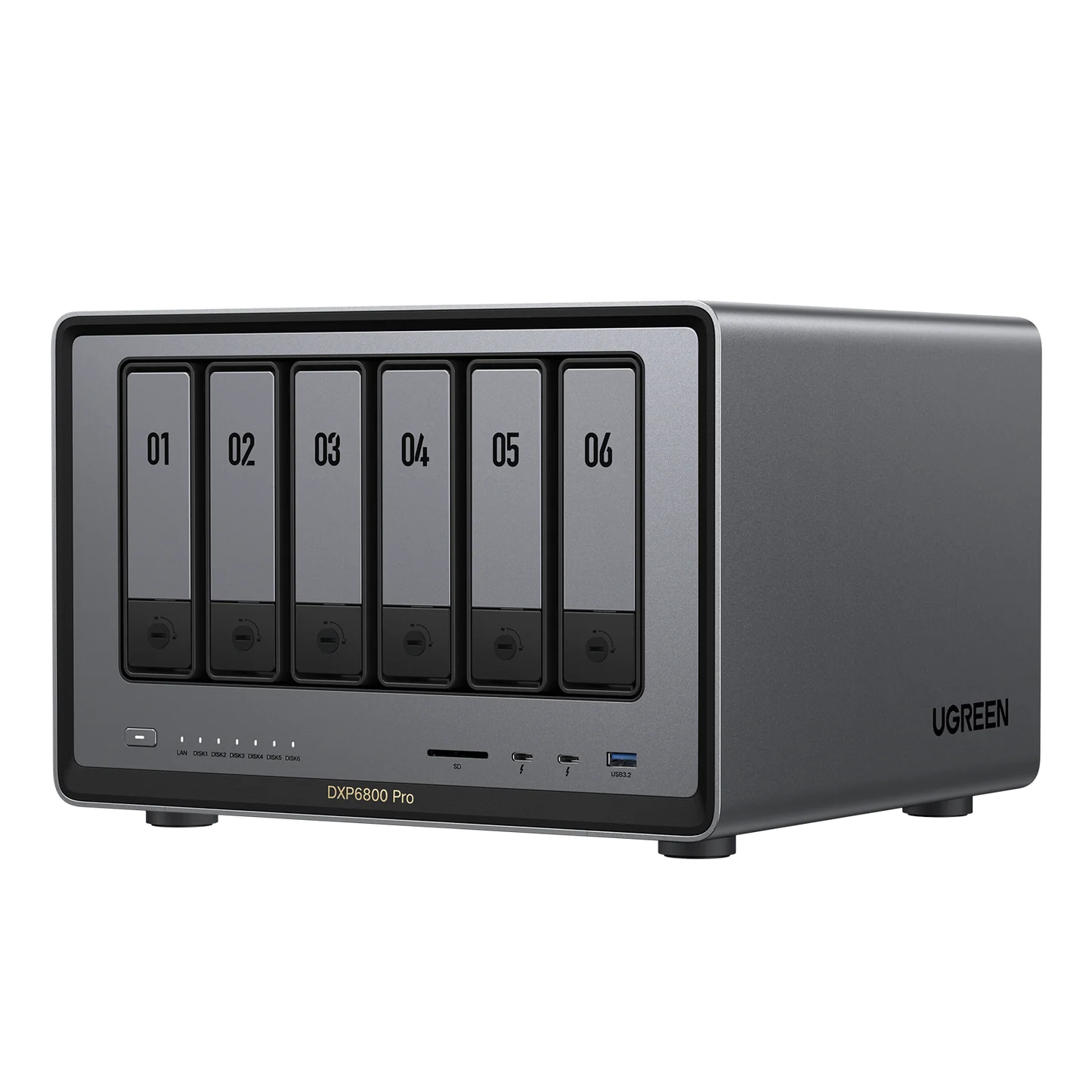 UGREEN Network Attached Storage DXP6800 Pro cu procesor i5 1235u 10-Core, 6-Bay, 2x 10GbE, HDMI 8K (Diskless)