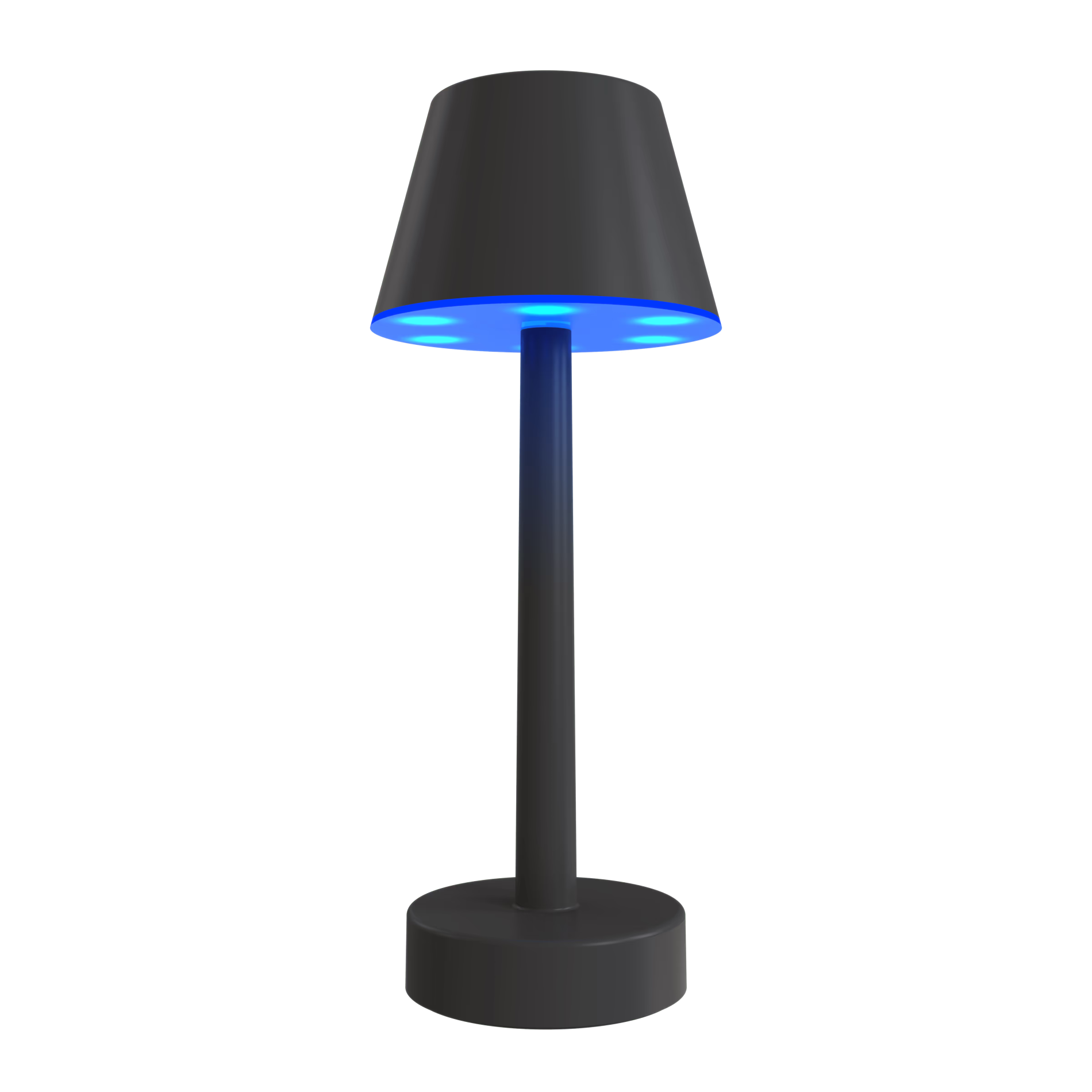 Veioza LED Calex de masa 5W RGB+2700K, IP44, USB-C, Negru