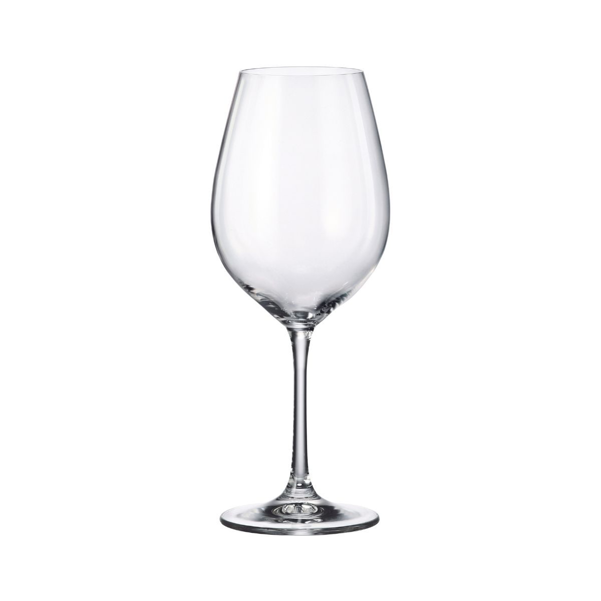 Set de 6 pahare pentru vin rosu, transparent, din cristal de Bohemia, 520 ml, Sarah Red Wine