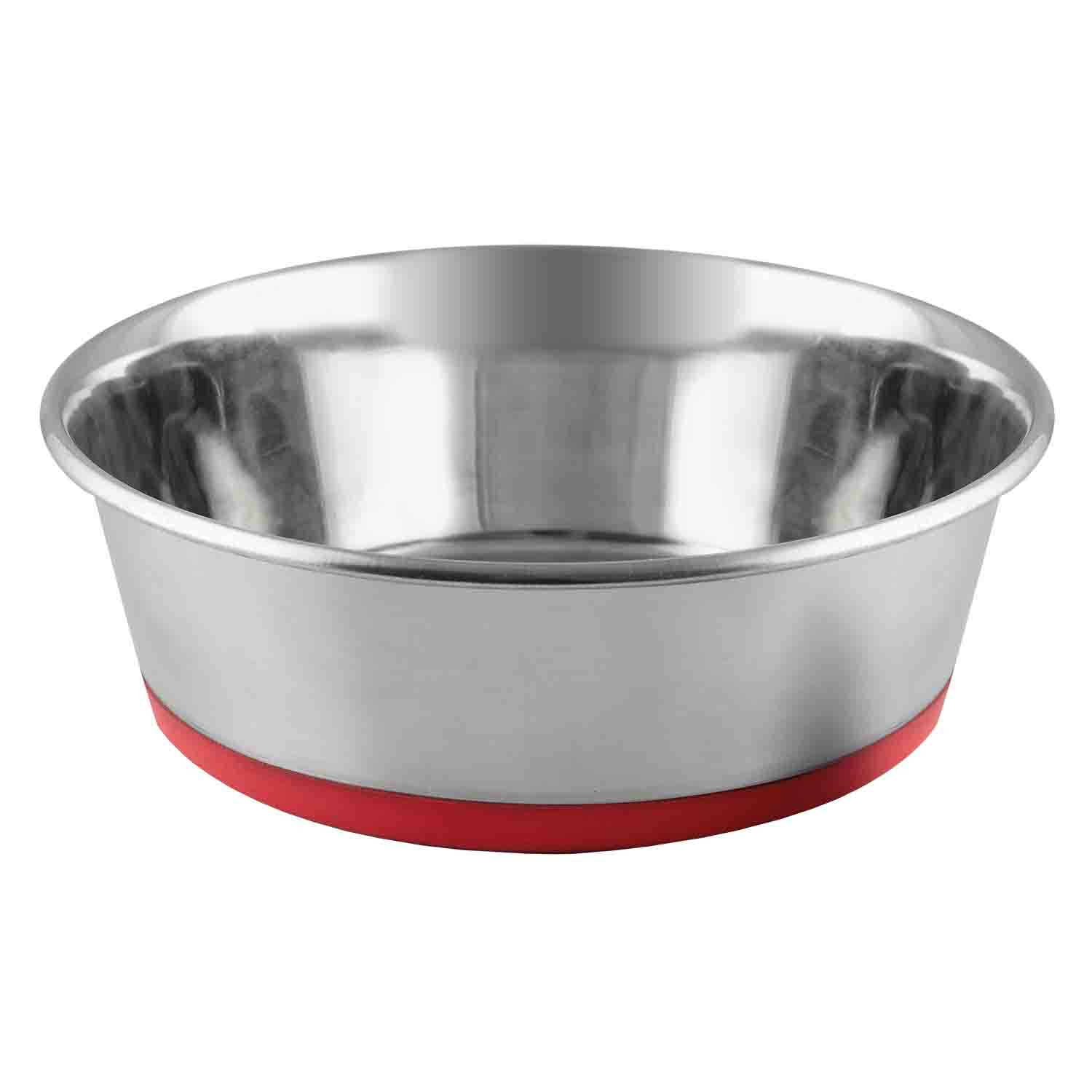 Castron 4DOG inox, baza rosie, 0.36L, 11cm