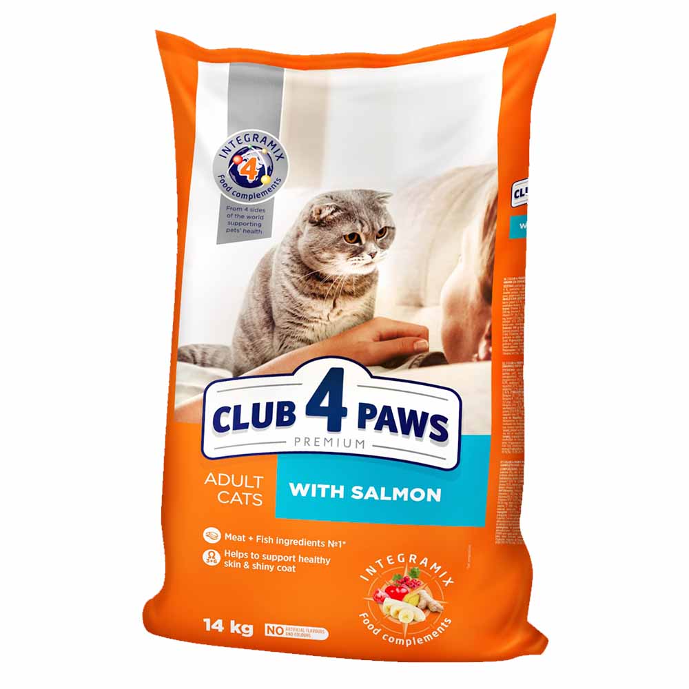 CLUB 4 PAWS Adult cu Somon 14kg Hrana Uscata Pisica 14kg