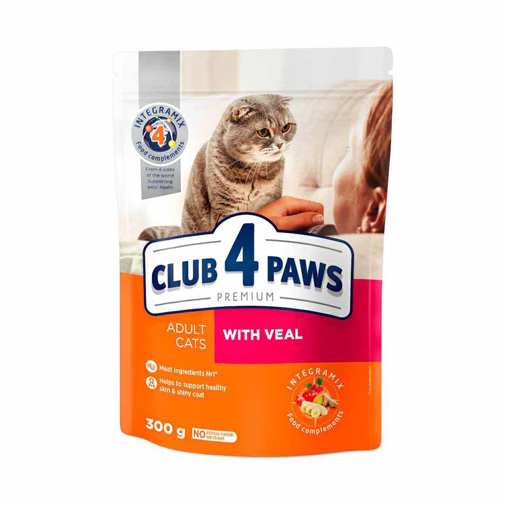 CLUB 4 PAWS Adult cu Vita 300g Hrana Uscata Pisica 300g