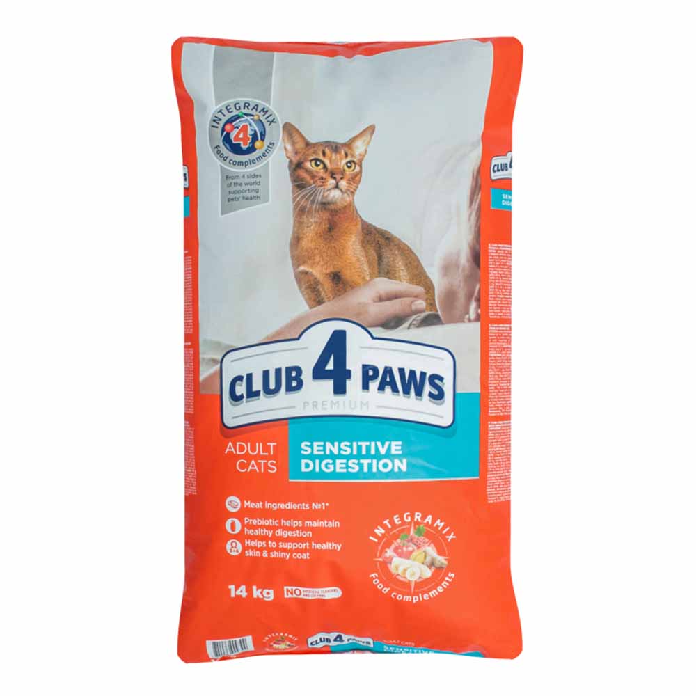 CLUB 4 PAWS Adult Sensitive 14kg Hrana Uscata Pisica 14kg