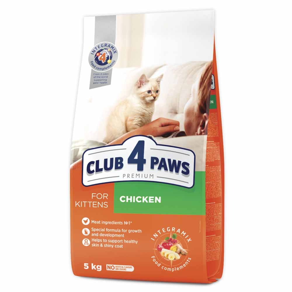 CLUB 4 PAWS Junior cu Pui 5kg Hrana Uscata Pisica 5kg