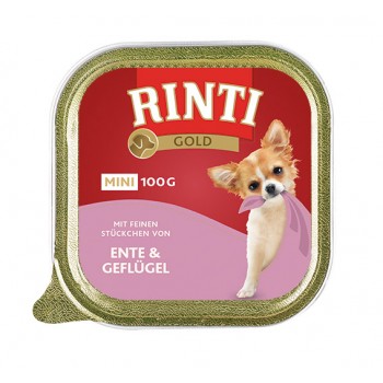 Hrana Umeda Caini RINTI Gold Mini Pate Rata si Pui 100 GR