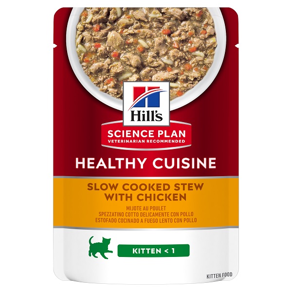 Hrana Umeda Pisici HILL’S SP Feline Kitten Chicken & Vegetables Stew 80gr 80gr