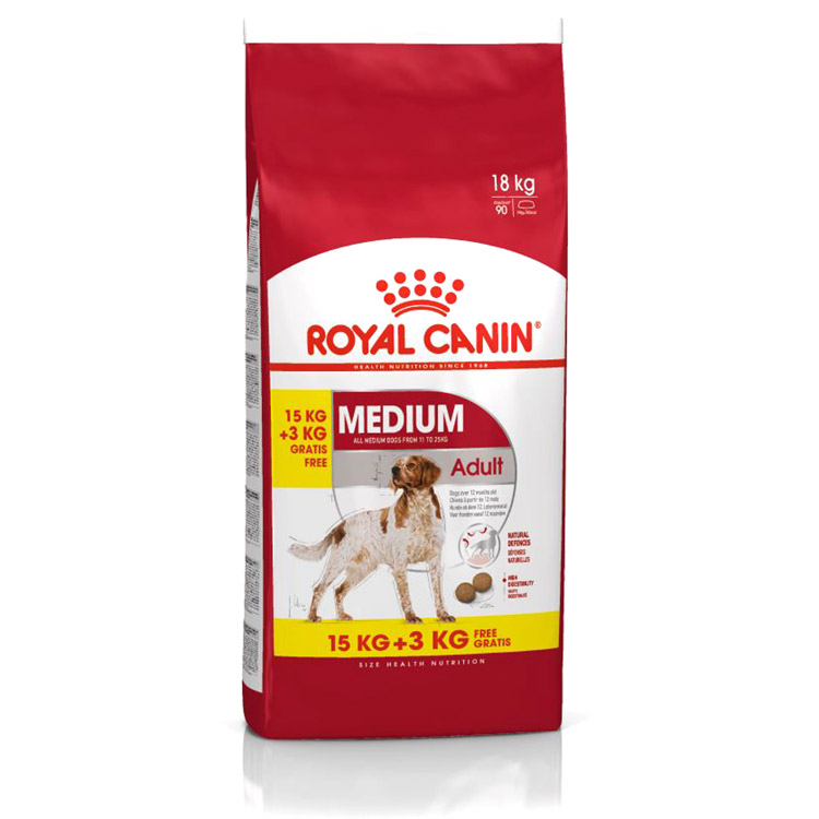 ROYAL CANIN Medium Adult 15+3kg CADOU