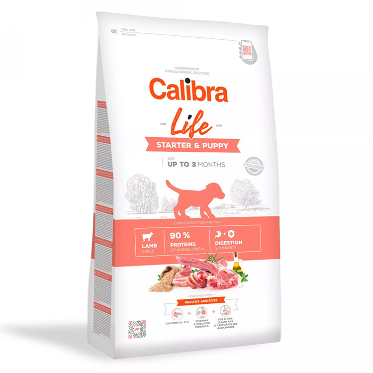 Hrana Uscata Caini CALIBRA Life Starter-Puppy Lamb 12kg