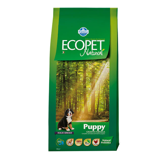 Hrana Uscata Caini ECOPET NATURAL Puppy Maxi 12 kg