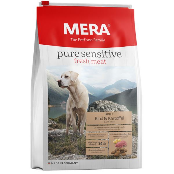 Hrana uscata MERA Pure Sensitive Adult Meat Vita&Cartof 4kg 4kg