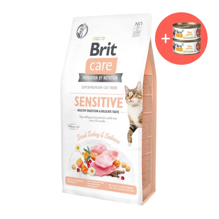 Hrana Uscata Pisici BRIT CARE Grain Free Adult Sensitive Healthy Digestion and Delicate Taste 7kg Pisica Adult 2023-09-26