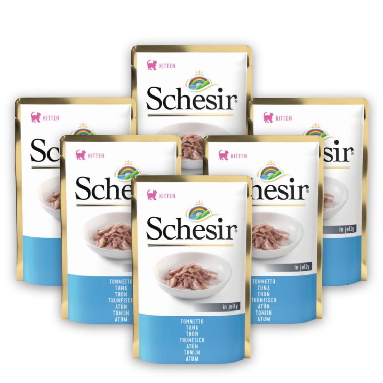 Pachet SCHESIR Cat Plic Junior Ton 6x85g 6x85g