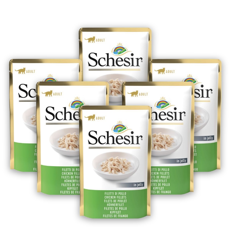 Pachet SCHESIR Cat Plic Pui File 6x85g 6x85g
