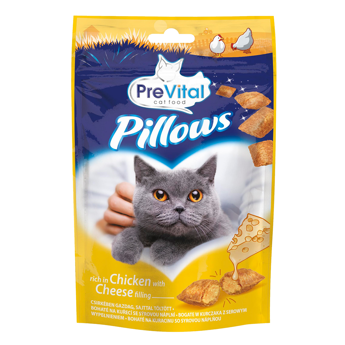 Recompense PREVITAL Snack Pisica Pui/Branza Pernute 60G Snacks 2023-09-26