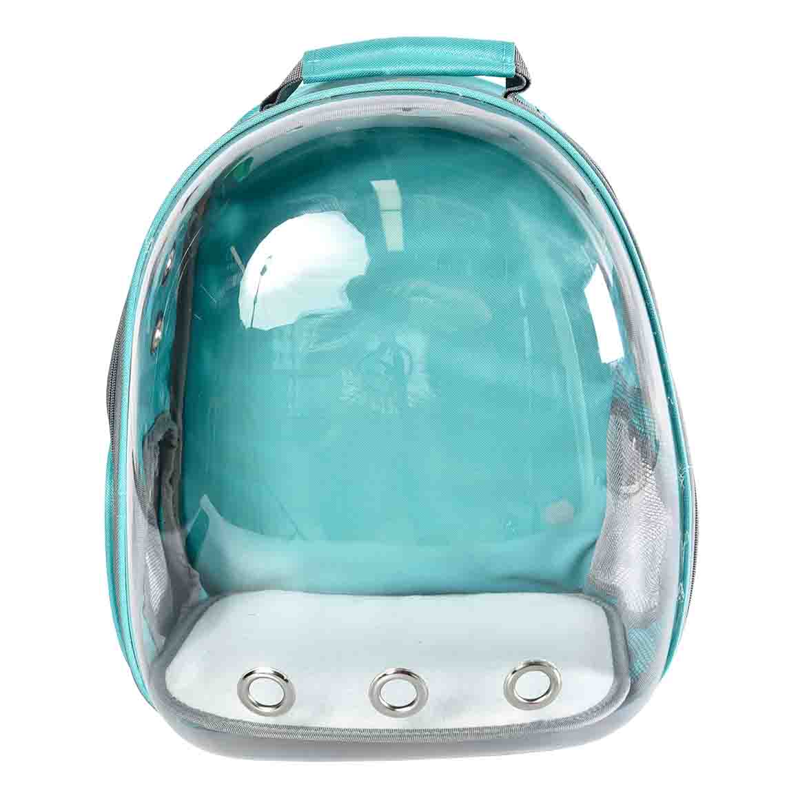 Rucsac transport 4DOG Transparent Verde 31*42*28cm