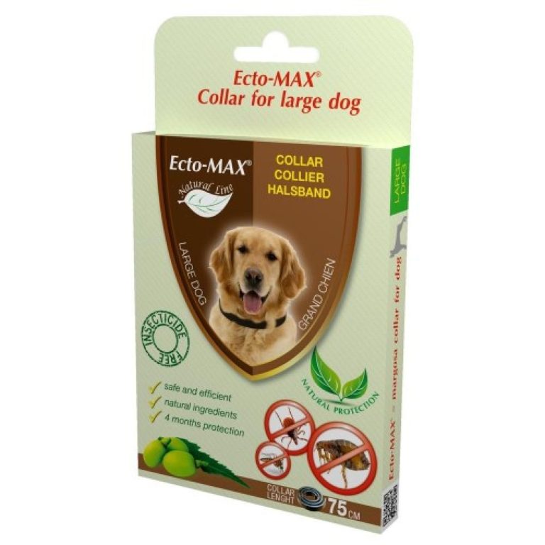 Zgarda antiparazitara Ecto-MAX Bio Dog L, 75 CM