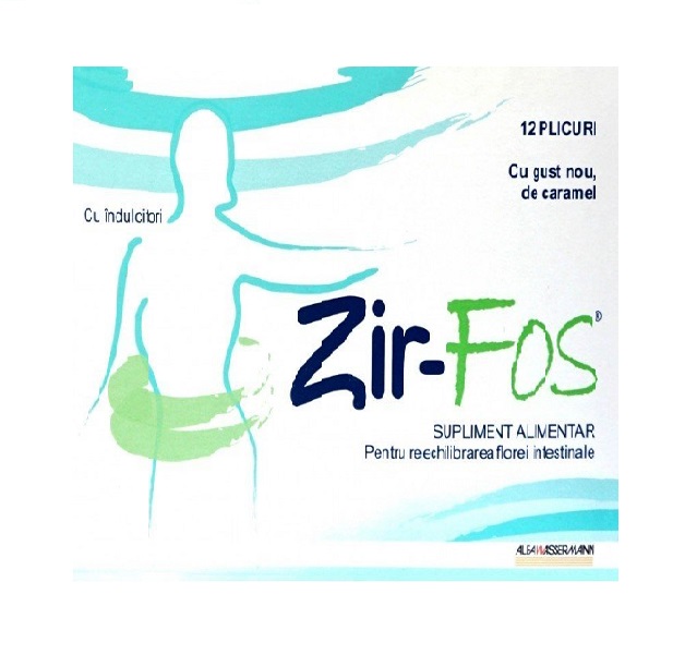 Zir Fos, 250 mg, 12 plicuri, Alfa Wasserman