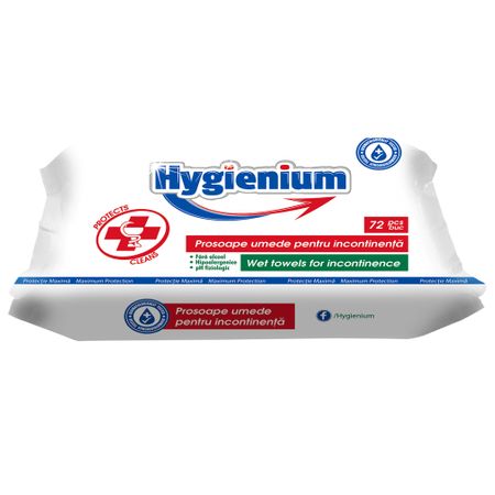 Hygienium Servetele Umede Adulti x 72 buc