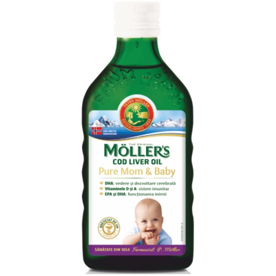 Moller's Cod liver oil mom and baby omega 3 250 ml