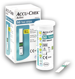 Teste pentru automonitorizare a glicemiei Accu - Chek Active, 50 de bucati