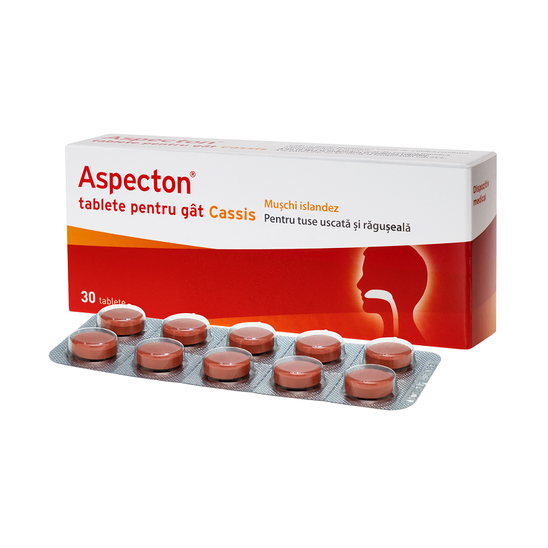 Aspecton tablete gat Cassis, 30 tablete, Krewel Meuselbach