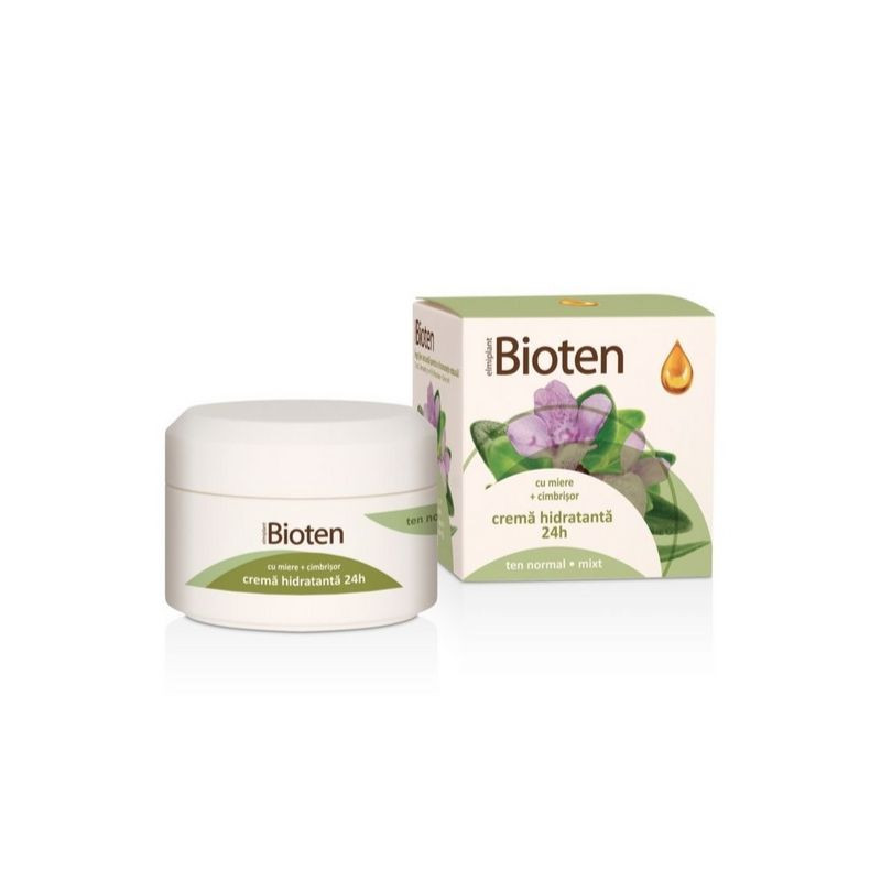 Crema hidratanta de fata Bioten, pentru ten uscat sau sensibil, 50 ml