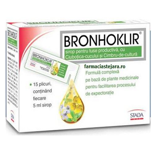Bronhoklir Sirop tuse prod 5ml x 15pl
