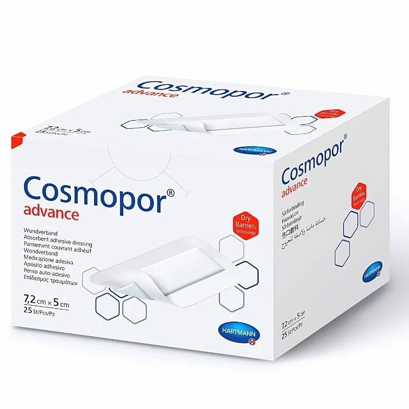 Cosmopor advance 7,2 x 5 cm  x 25 buc - plasture steril