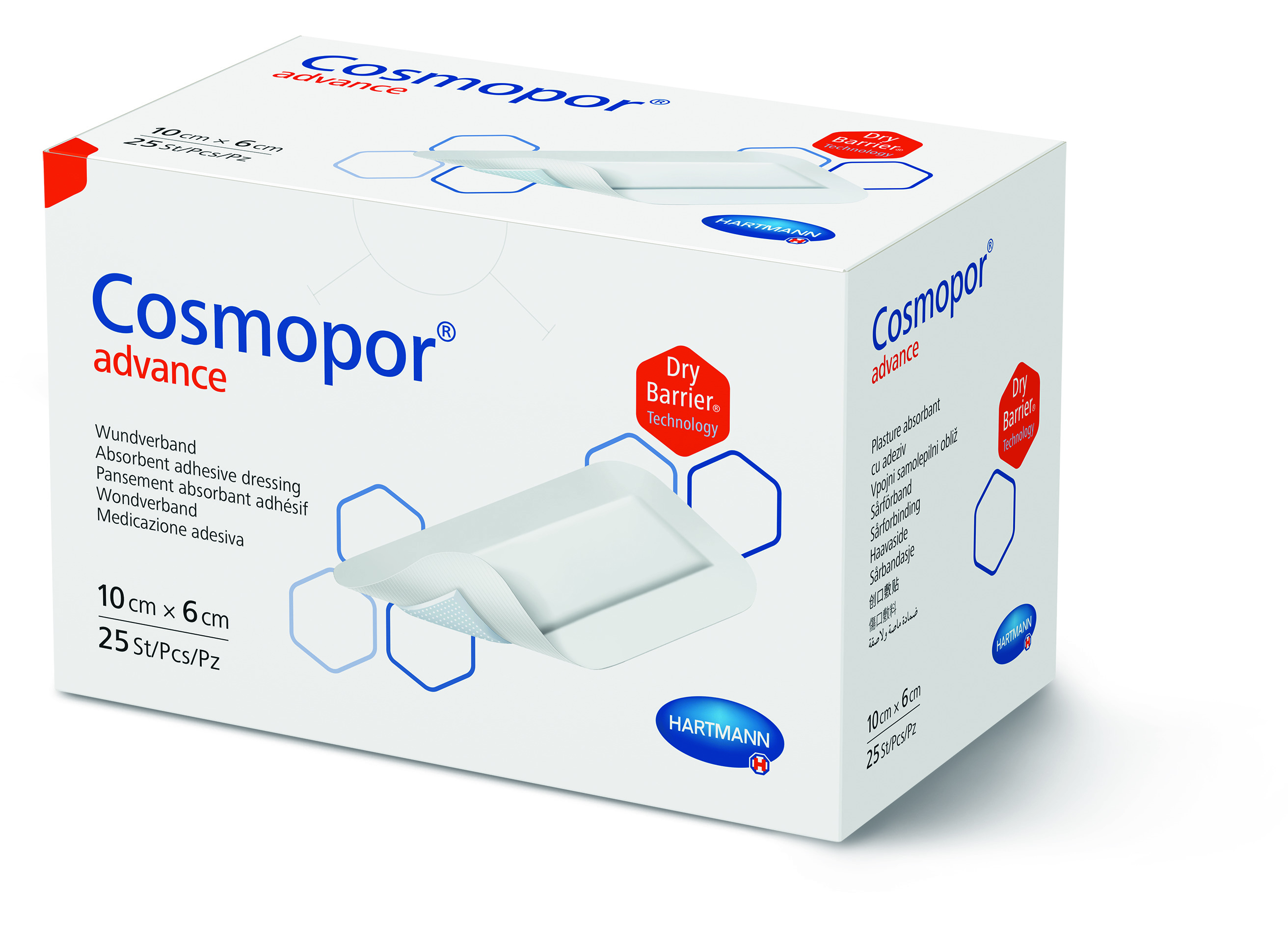 Cosmopor advance 10 x 6 cm x 25 buc - plasture steril