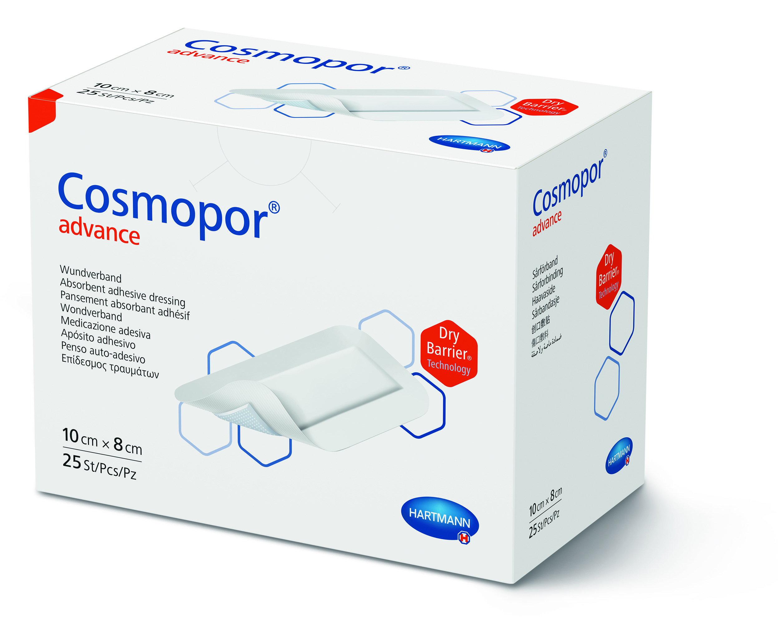 Cosmopor advance 10 x 8 cm  x 25 buc - plasture steril
