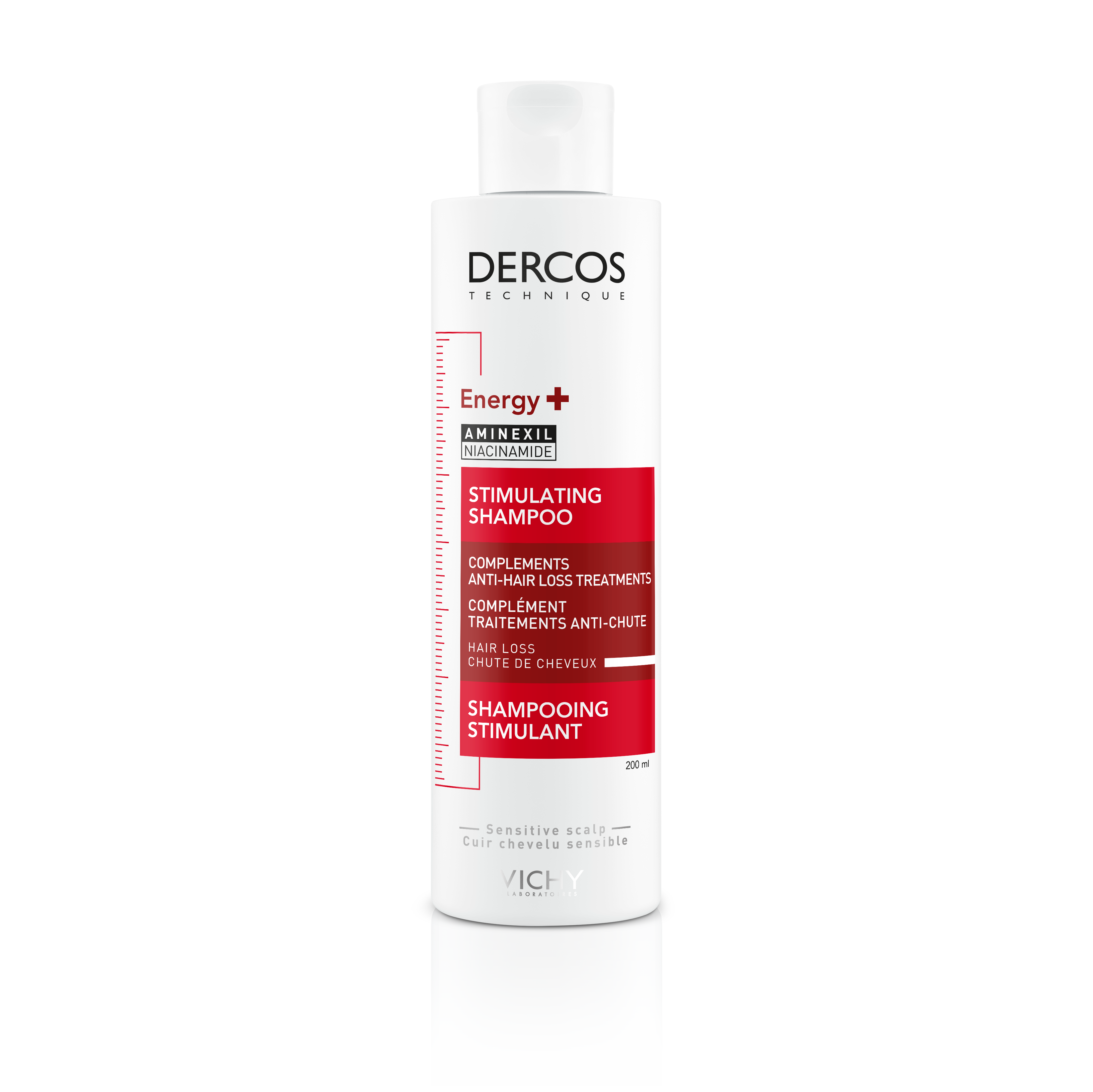 Dercos Energy+ Şampon Cu Acțiune Energizantă, 200 Ml , Vichy