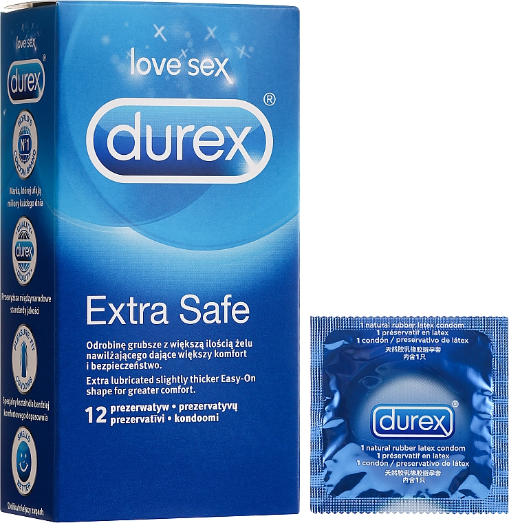Durex prezervative extra safe x 12 buc