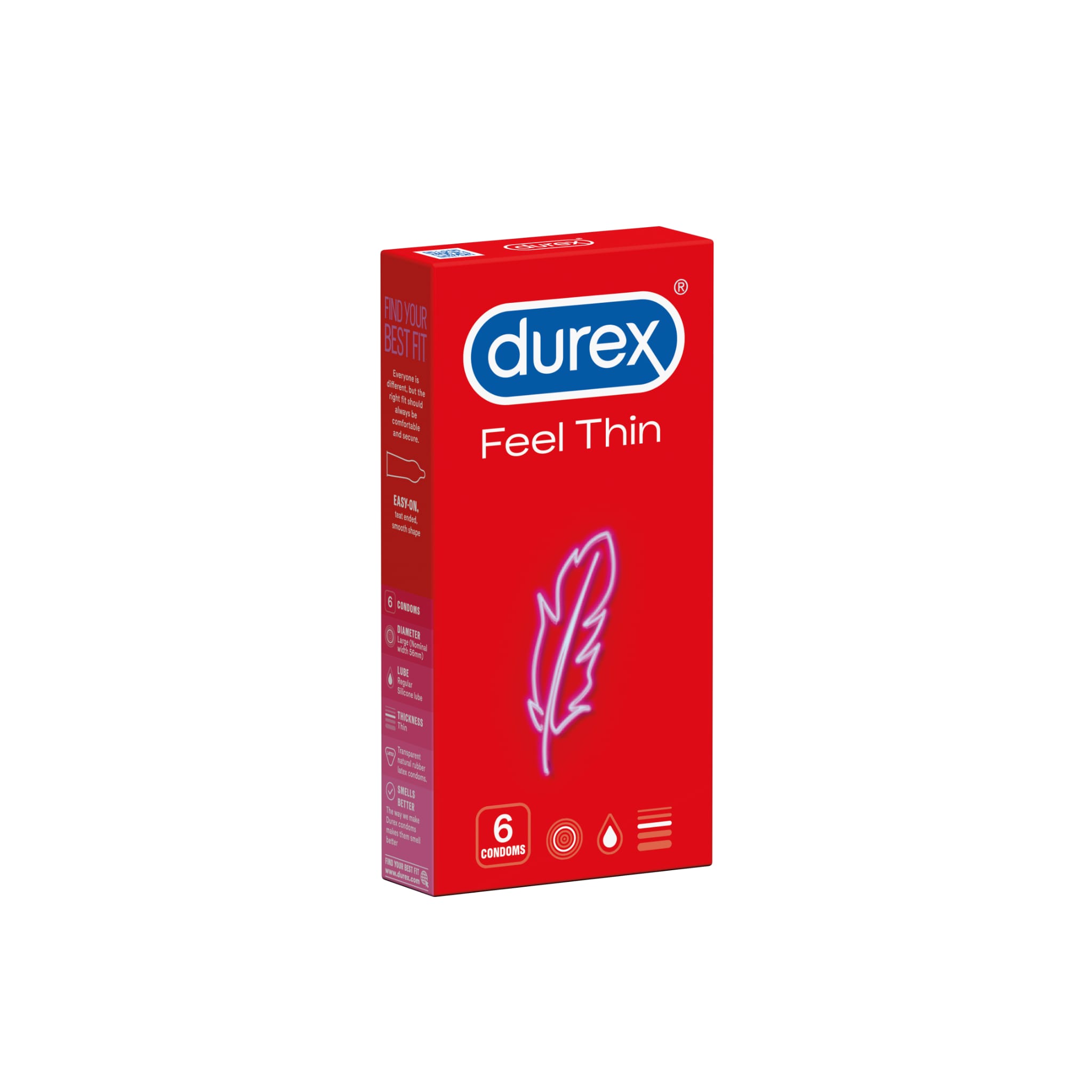 Durex prezervative feel thin, 6 buc, Reckitt Benckiser